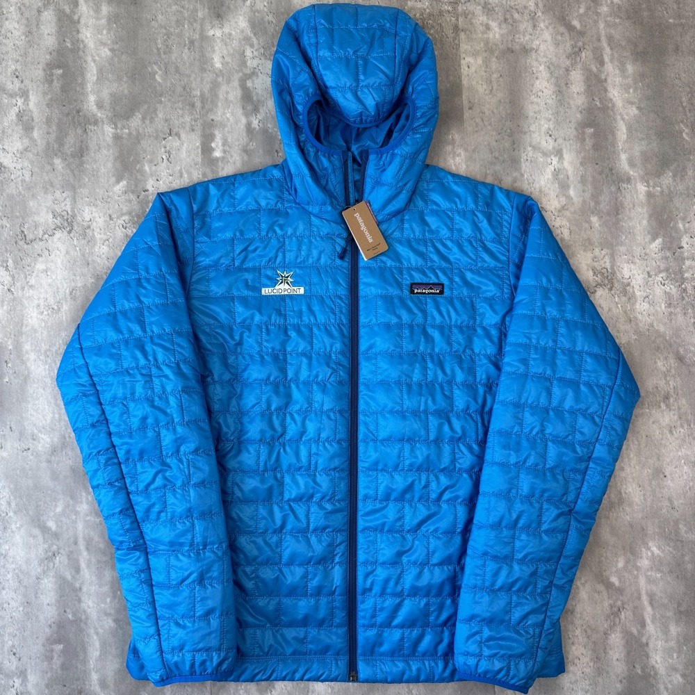 Patagonia Nano Puff Hoody Jacket Mens XL Andes Blue Outdoors Granola 84222 NWT
